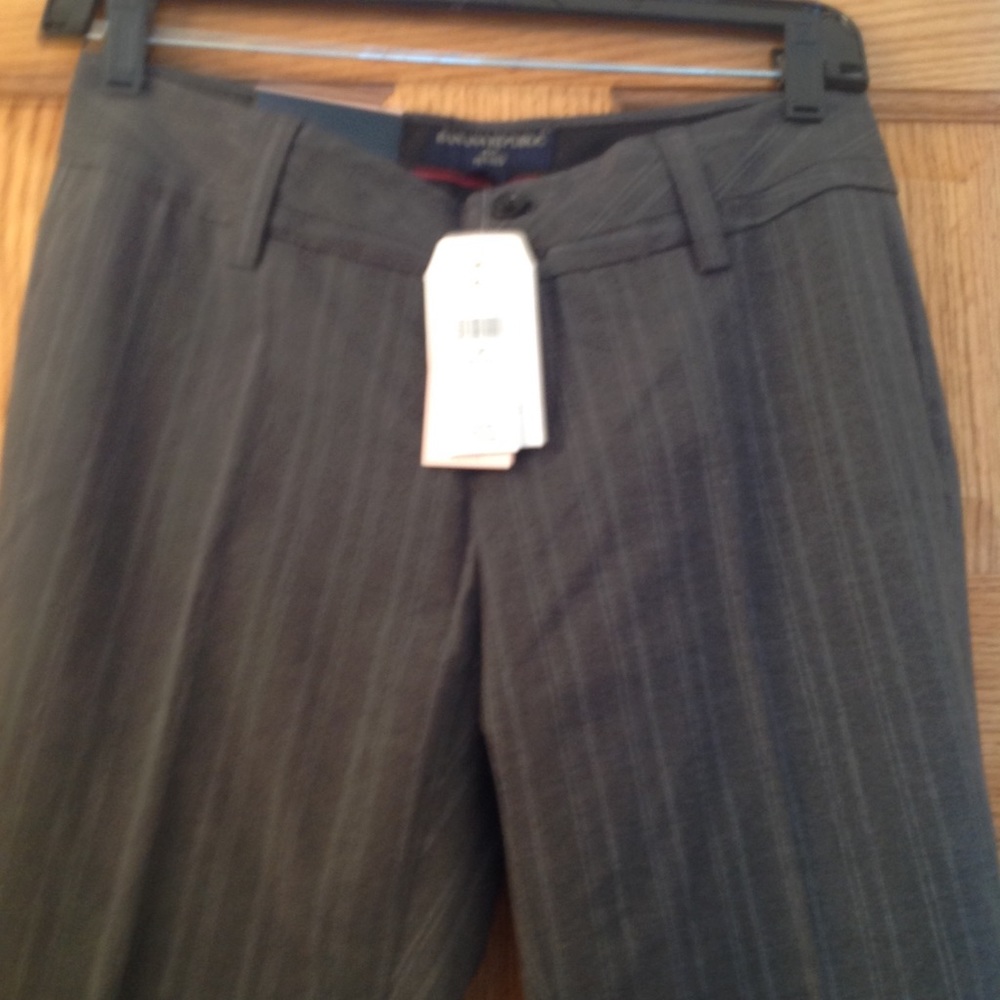 Gray stripe trouser